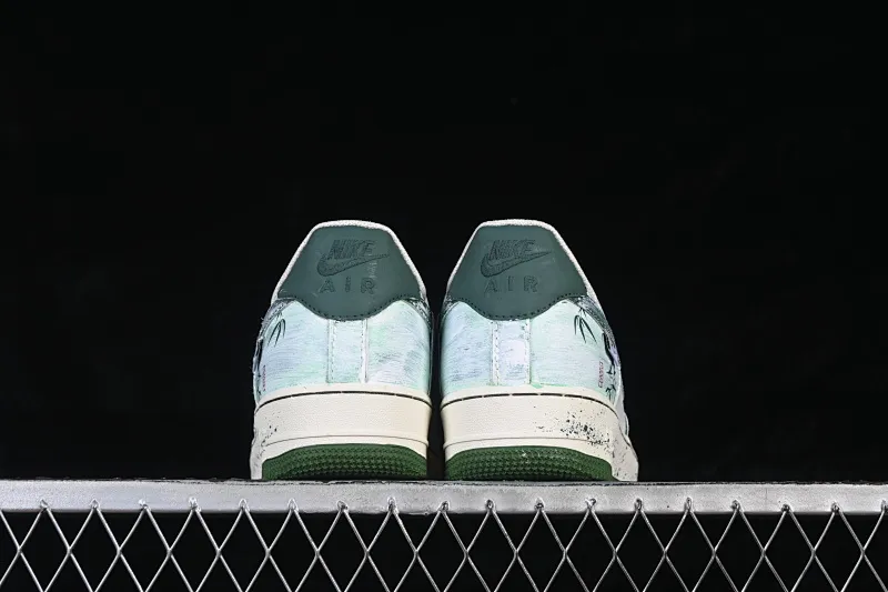 All categories Nk Air Force 1 Air Force series Nk Air Force 1 Low Air Force low-top Nike Air Force 1'07 Low "Bamboo In Ink Wash" Hand-painted graffiti Green bamboo ink rhyme Air Force 1 low-top casual sneakers FB1839-123